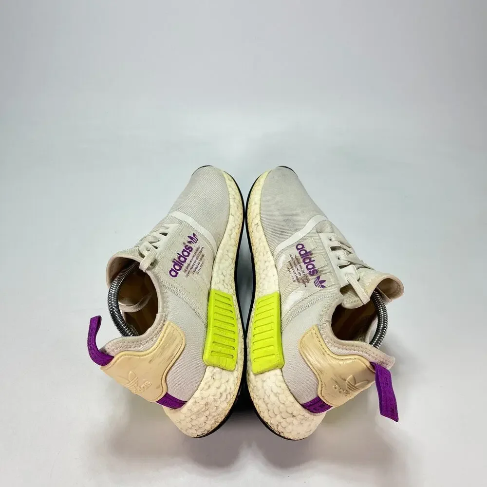adidas NMD R1 Semi Solar Yellow Running Shoes Sneakers D96626 Mens Size 10.5